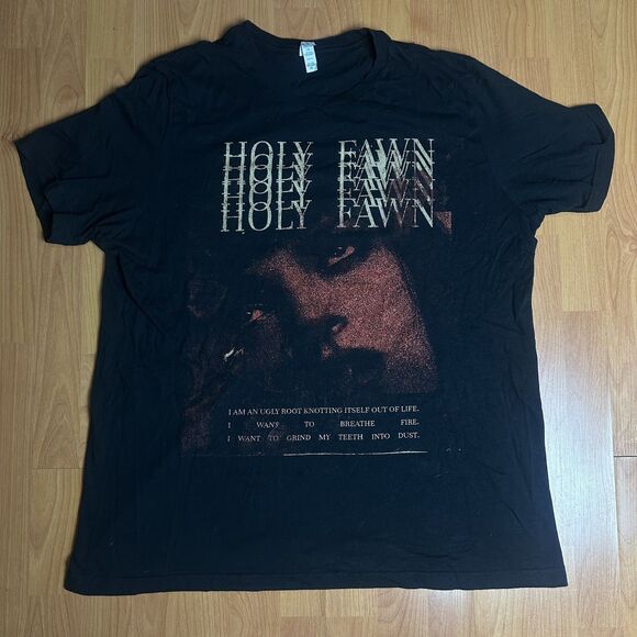 Bella Canvas Other - Holy Fawn Post Metal Shoegaze Pulp Fiction Band T-Shirt Black Size 2XL